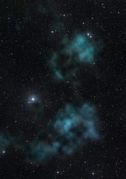 Star field in space a nebulae and a gas congestion. Elements of this image furnished by NASA . 3D rendering