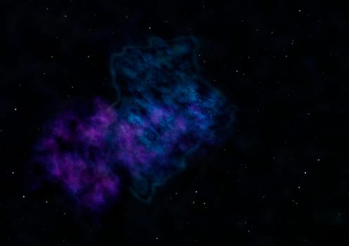 Small part of an infinite star field of space in the Universe. Elements of this image furnished by NASA . 3D rendering
