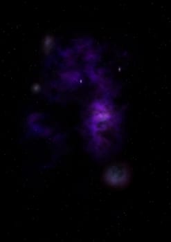 Small part of an infinite star field of space in the Universe. "Elements of this image furnished by NASA"". 3D rendering"