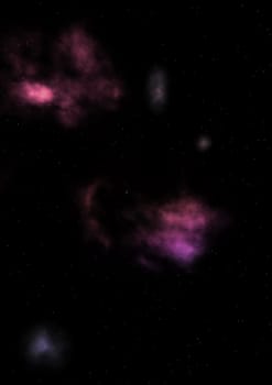 Star field in space a nebulae and a gas congestion. Elements of this image furnished by NASA . 3D rendering