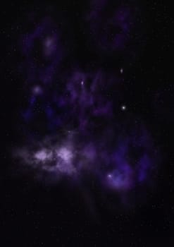 Small part of an infinite star field of space in the Universe. "Elements of this image furnished by NASA"". 3D rendering"