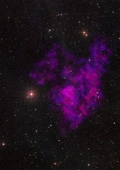 Small part of an infinite star field of space in the Universe. Elements of this image furnished by NASA . 3D rendering