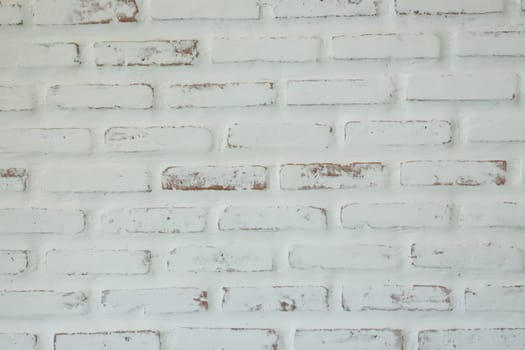 White brick wall textured background, stock photo
