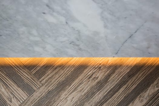 White marble and wooden backgrounds, stock photo