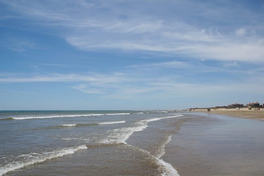 Beautiful sandy beach in Andalusia