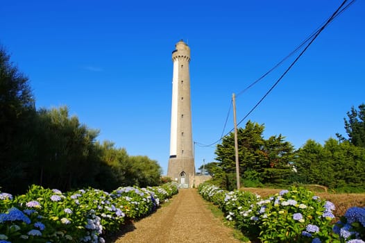 Trezien lighthouse in Brittany,Cote des Abers - Trezien lighthouse in Brittany France,Cote des Abers