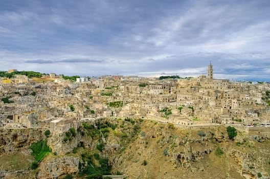 Matera in Basilikata,Italien - the town Matera in Basilicata,Italy