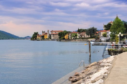 Predore on Lake Iseo - Predore Iseo lake,Lombardy in Italy