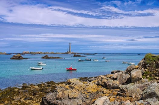 Phare de l Ile Vierge lighthouse in Brittany - Phare de l Ile Vierge lighthouse in Brittany,France