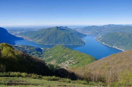 Luganersee vom Sighignola,Italien - Lake Lugano as seen from Sighignola,Italy