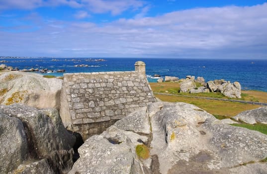 Village of Meneham in Brittany,Finistere in France - village Meneham in Finistere in Brittany,France