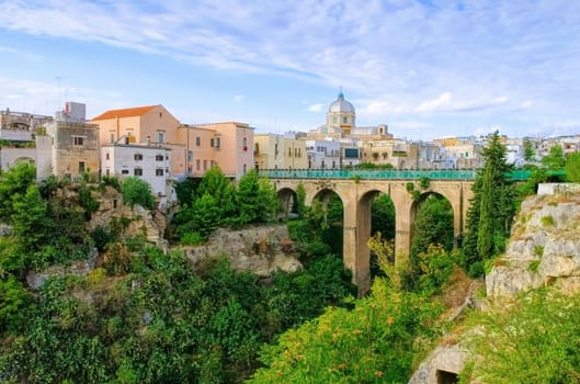 Massafra in Puglia,Gravina Principale Canyon in the city - Gravina Principale Canyon in Massafra,Apulia