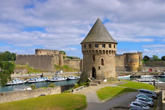 Brest Burg in der Bretagne,Frankreich - Brest castle and Tanguy tower in Brittany,France
