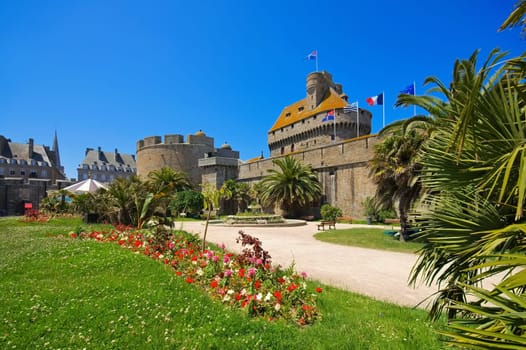 castle of Saint-Malo in Brittany,France - castle of Saint-Malo in Brittany,France
