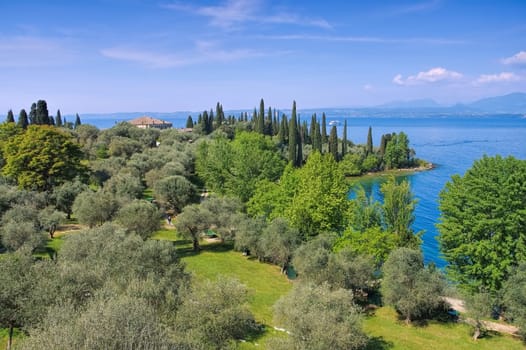 Gardasee Punta San Vigilio - Lake Garda peninsula Punta San Vigilio