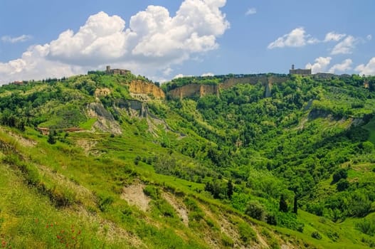Volterra Church and Place in Tuscany,Italy - Volterra town and church in Tuscany,Italy