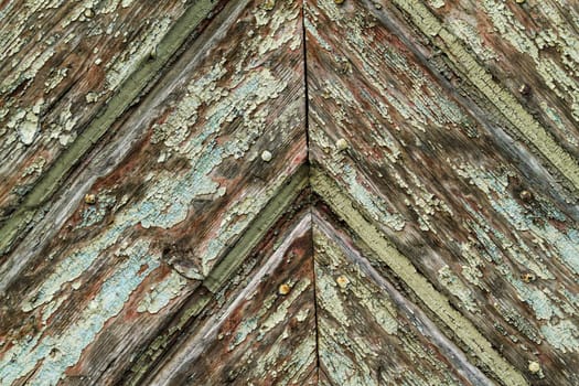 Weathered wood with patina in detail as background