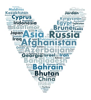 Nations in Asia