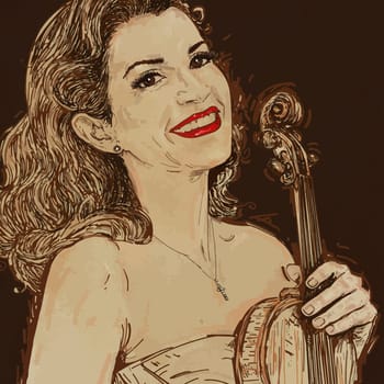 Portrait of a violinist