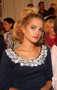 Chiara Moon Horst and Anouschka Renzi at the Liz Malraux Fashion Show Winter 2017 at the Hotel Atlantic,Hamburg