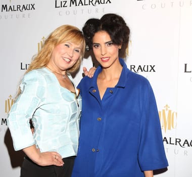 Liz Malraux and Zoe Helali at the Liz Malraux Fashion Show Winter 2017 at the Hotel Atlantic,Hamburg