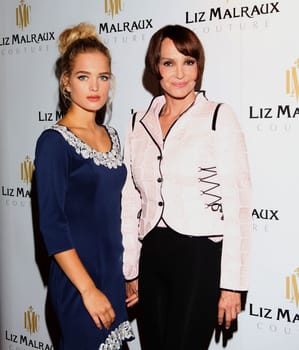 Anouschka Renzi with Chiara Moon Horst ,. Liz Malraux Fashion Show Winter 2017 at Hotel Atlantic,Hamburg