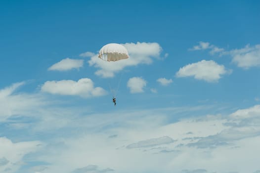 skydiving with biplane aircraft in the sky flying club instructor