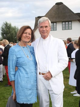 Christl Otto and Michael Otto . Manfred Baumann invited to the yearly crab dinner in his house in Morsum - Sylt