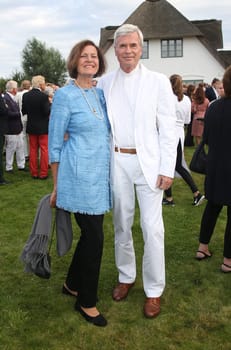 Christl Otto and Michael Otto . Manfred Baumann invited to the yearly crab dinner in his house in Morsum - Sylt