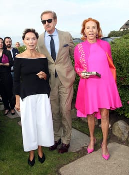Monika Peitsch with Dr. Sven Hansen Hoechstaedt and Heike Jahr ,. Manfred Baumann invited to the yearly crab dinner in his house in Morsum - Sylt