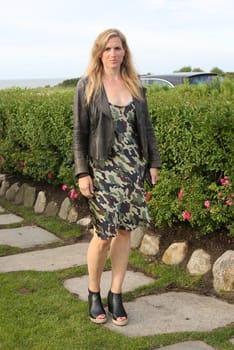 Britta Kerner ,. Manfred Baumann invited to the yearly crab dinner in his house in Morsum - Sylt
