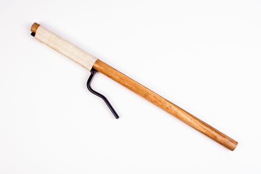 Traditional Japanese weapon isolated on white background.