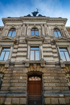 Historic façade of the Albertinum in Dresden Saxony