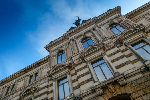 Baroque building of the Ablertinum in Dresden Saxony