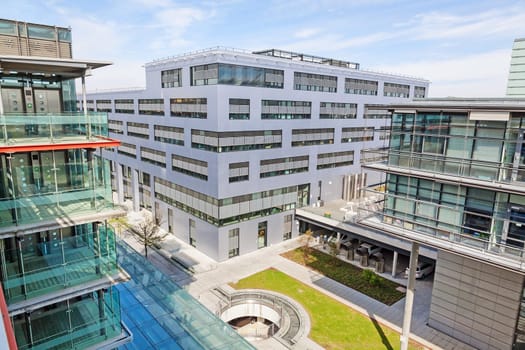 Modern office buildings