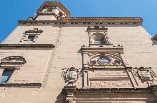 San Juan Evangelista University chapel facade, old university, Baeza, Spain