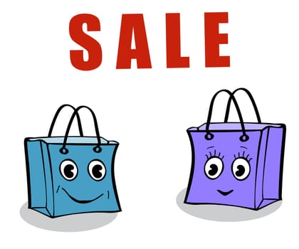 Funny love gift box package sale. Illustrator vector