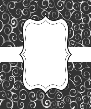 Vintage frame background invitation ornament. Vector  illustration.