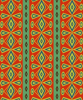 Ethnic Abstract bright pattern background. Vector illustration.