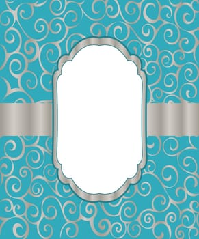 Vintage frame background invitation ornament. Vector  illustration.
