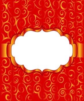 Vintage frame background invitation ornament. Vector  illustration.