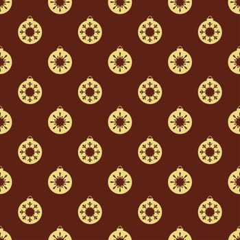 Christmas snowflakes seamless background. New year pattern vector illustration.