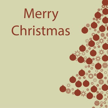 Christmas card background. New year vector illustration.