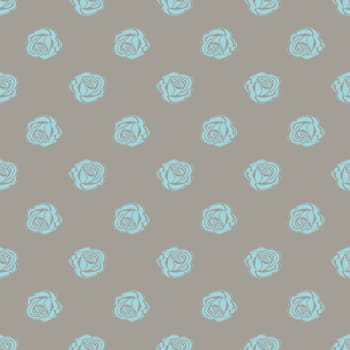 Seamless pattern Bud roses. Vector illustration floral background.