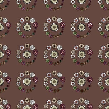 Bright Varicolored seamless pattern background. Vector illustration.