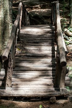 bridge of woods creek rustic nature countryside