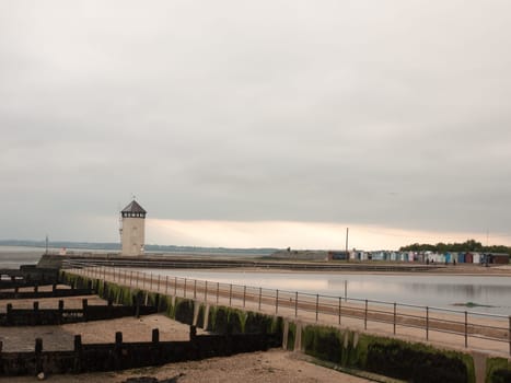 brightlingsea tower at sunset with stunning light special seaside day  England  UK