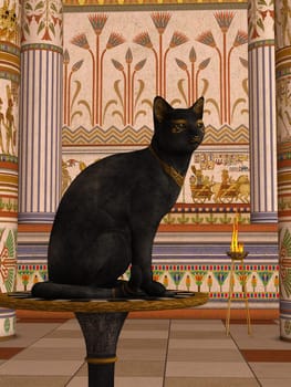 Bast was one of the Egyptian gods that this culture worshipped in temples.