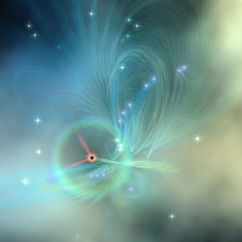 This nebula looks very much like a butterfly with wings radiating from the center.