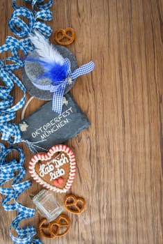 Rustic wooden background for the Oktoberfest
